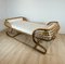 Sofá cama de ratán, Italia, años 60, Imagen 9