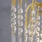 Lámpara de araña vintage con gotas de cristal de Murano, década de 2000, Imagen 9