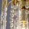 Lámpara de araña vintage con gotas de cristal de Murano, década de 2000, Imagen 8