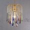 Lustre Rain Vintage avec Pampilles en Verre de Murano Multicolore, 2000s 5