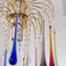 Vintage Rain Chandelier with Drops in Multicolor Murano Glass, 2000s 11