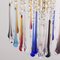 Vintage Rain Chandelier with Drops in Multicolor Murano Glass, 2000s, Image 6