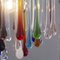 Lampadario Rain vintage con gocce in vetro di Murano multicolore, inizio XXI secolo, Immagine 8