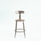 Industrial Bar Stools with Whale Back, Set of 5 4