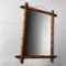 Espejo vintage grande de imitación de bambú, años 50, Imagen 2