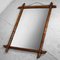 Specchio grande vintage in bambù, anni '50, Immagine 7
