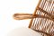 Rattan Sessel mit Frottee Kissen, 1950er 8