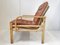 Scandinavian Lounge Chair in Leather & Beech, 1960s 9