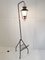 Mid-Century Stehlampe aus Stahl & Messing zugeschrieben von Maison Arlus, 1950er 5