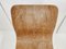 Silla auxiliar Mid-Century de madera curvada y acero, años 50, Imagen 7