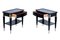 Art Deco French Night Stands in Black Piano Lacquer with Drawers, 1940s, Set of 2, Image 2