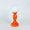 Orange Glass Table Lamp from Vitropol, Poland, 1960s 1