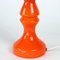 Orange Glass Table Lamp from Vitropol, Poland, 1960s 10