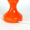 Orange Glass Table Lamp from Vitropol, Poland, 1960s 9