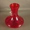 Vintage Red Glass Vase with Handle from Murano, 1950s 4