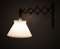 Lampada da parete grande a forbice in teak di Le Klint, Demark, 1957, Immagine 7
