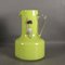 Handgefertigte italienische Vintage Vase aus grünem Glas mit Griff, 1950er 5