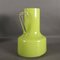 Handgefertigte italienische Vintage Vase aus grünem Glas mit Griff, 1950er 3
