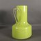 Vintage Italian Handmade Green Glass Vase with Handle, 1950s, Image 3