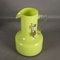 Vintage Italian Handmade Green Glass Vase with Handle, 1950s, Image 2