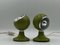 Space Age Green Eyeball Table Lamps by Luci Illuminazione Milano, 1960s, Set of 2 1