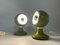 Space Age Green Eyeball Table Lamps by Luci Illuminazione Milano, 1960s, Set of 2 10