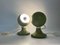 Space Age Green Eyeball Table Lamps by Luci Illuminazione Milano, 1960s, Set of 2, Image 4