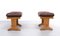 Oak Wood Foot Stools, Holland, 1975, Set of 2 5