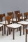 Italian Sculptural Dining Chairs in White Boucle Upholstery, 1950s, Set of 10, Image 5