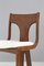 Italian Sculptural Dining Chairs in White Boucle Upholstery, 1950s, Set of 10 10