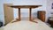 Square Teak Extendable Dining Table with Extension Leaf and Column Base, Denmark, 1970s 15