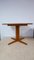 Square Teak Extendable Dining Table with Extension Leaf and Column Base, Denmark, 1970s, Image 14