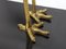Italian Black Lacquered Wood, Brass & Glass Console Table, 1970s, Image 15