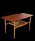 Danish Coffee Table in Teak and Oak with Magazine Shelf 5