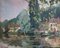 Pinchon, Paysage au bord de l'eau, Oil on Canvas, Framed, Image 1