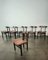 Wooden Dining Chairs in Leather from Inger Klingenberg for France & Son, 1960s, Set of 6, Image 3