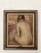 Louis Henri Salzmann, Dos de femme nue assise, Oil on Wood, Framed 2
