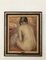 Louis Henri Salzmann, Dos de femme nue assise, Oil on Wood, Framed, Image 2