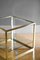 Tables with Glass Shelves and Brass Details, 1980s, Set of 2, Image 4