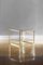 Tables with Glass Shelves and Brass Details, 1980s, Set of 2, Image 2