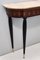 Vintage Italian Console Table with Demilune Marble Top, 1950s, Image 12