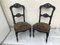 Black Side Chairs, 19th Century, Set of 2 1