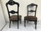 Black Side Chairs, 19th Century, Set of 2 12