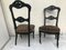 Black Side Chairs, 19th Century, Set of 2, Image 12