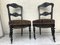 Black Side Chairs, 19th Century, Set of 2 2