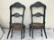 Black Side Chairs, 19th Century, Set of 2 5