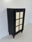 Italian Art Deco Parchment and Black Lacquer Cabinet, 1940s, Image 4