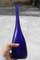 Vase en Forme de Bouteille en Verre Cobalt, 1950 6