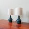 Blue Ceramic Table Lamps from Secla, 1960s, Set of 2 7