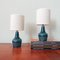 Blue Ceramic Table Lamps from Secla, 1960s, Set of 2 3